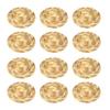 PATIKIL 12-Pack Mini Straw Hats, 1.6-inch Knitted Miniature Straw Hats for Dollhouses, Cute Mini Cowboy Hats, DIY Crafts, Costumes, Decorations,
