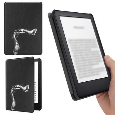 Étui en Cuir PU Ultra Fin Housse Intelligente en Cuir avec Veille/Réveil Automatique Couleur Étui Souple pour Kindle Paperwhite Signature 2025 7 pouces