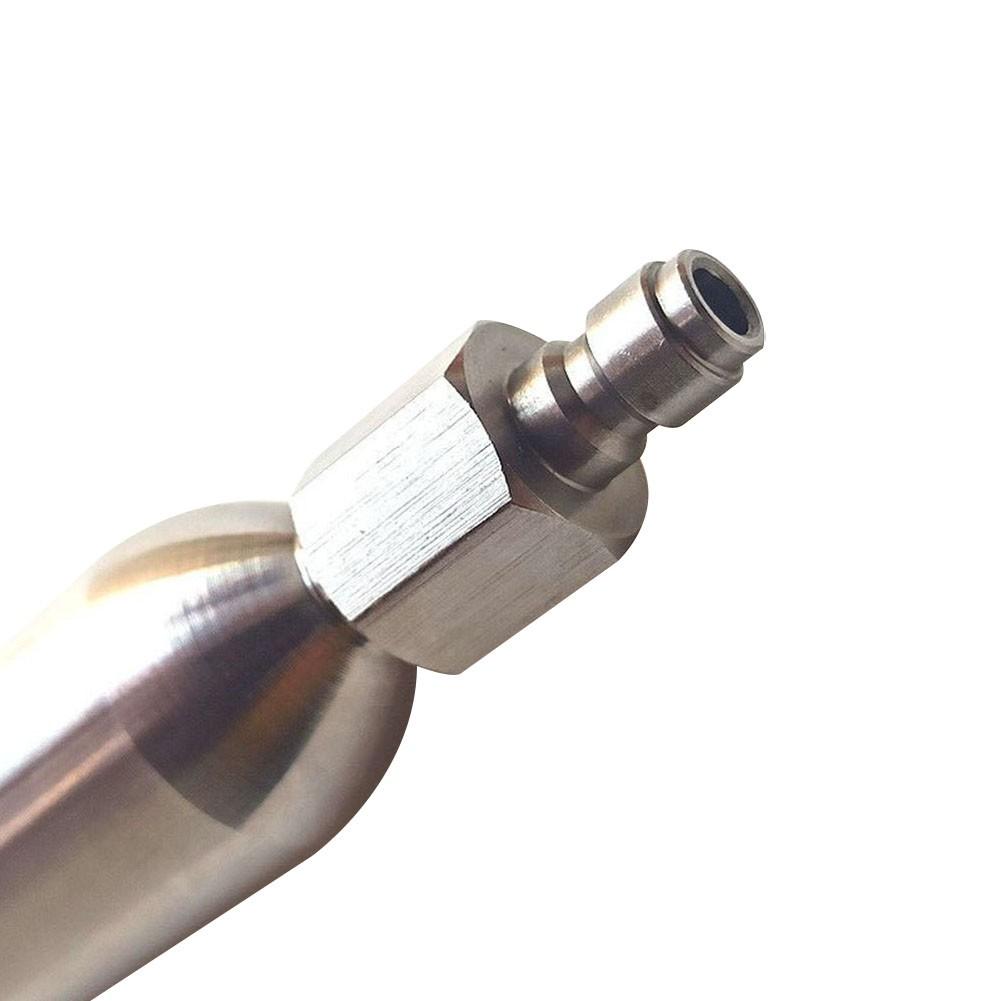 

PCP 12g Refillable Cartridge with 8mm Male Quick Disconnect Plug B