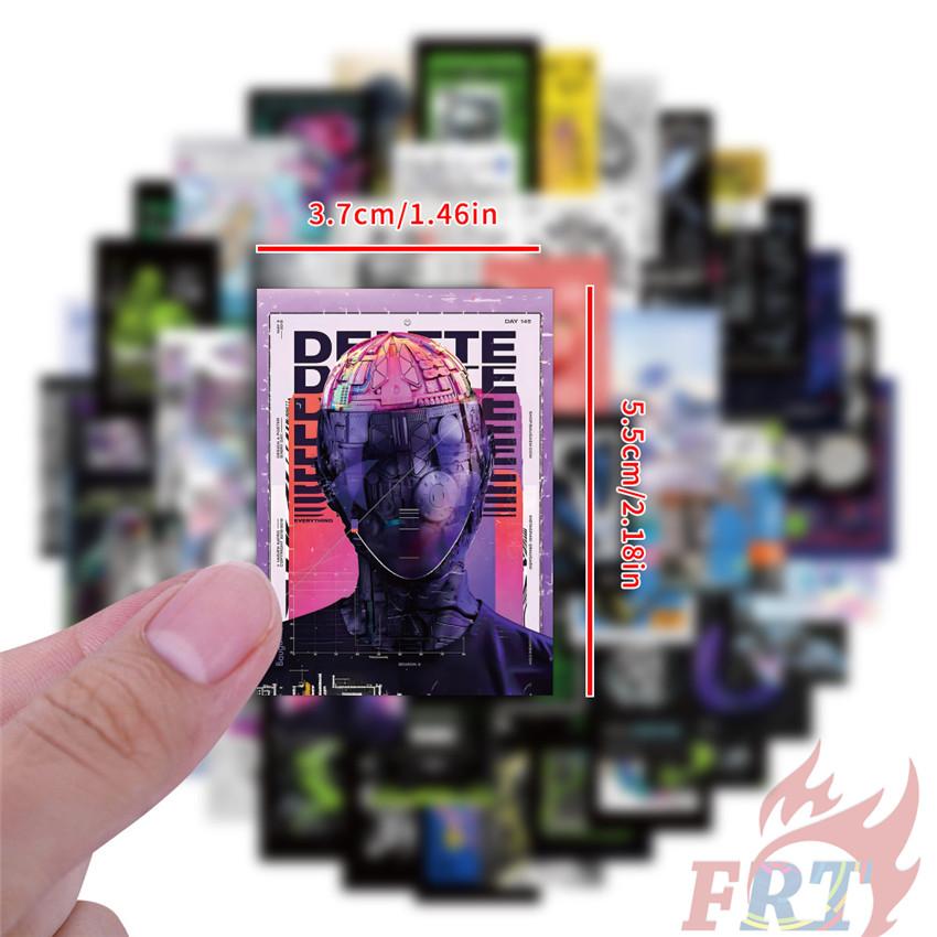 50Pcs/Set Acid Poster Art Series 01 Stickers Waterproof DIY Fashion Doodle Decals Stickers