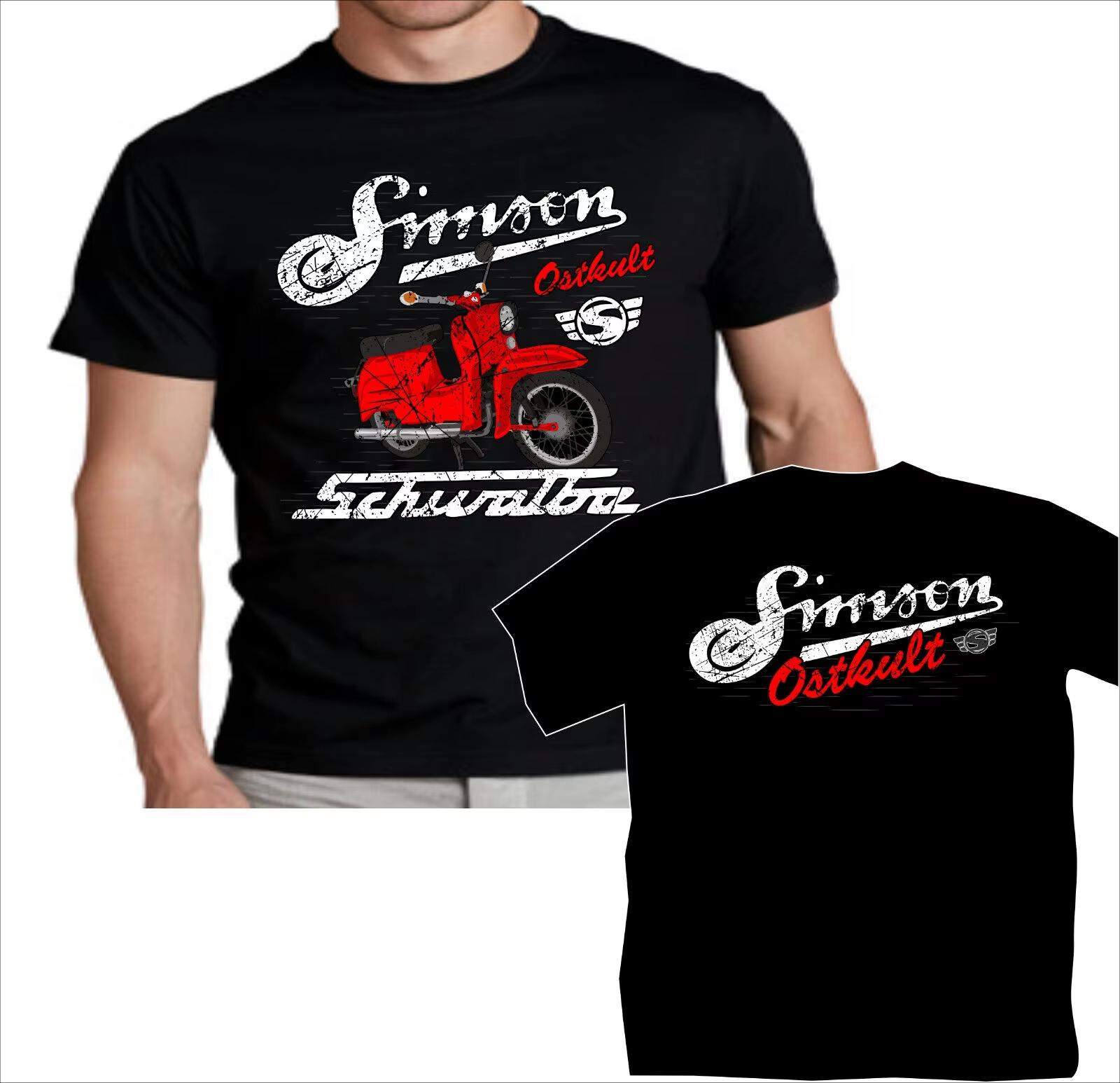 

Simson Red, Blue and Green Swallow KR51 Motorbike T-Shirt 100% Cotton O-Neck Short Sleeve Summer Casual Mens T-shirt Streetwear L