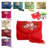 Embroidered Flower Women Tassels Handbags Retro Handmade Zipper National Small Bag Card Storage Ethnic Style Coin Purse