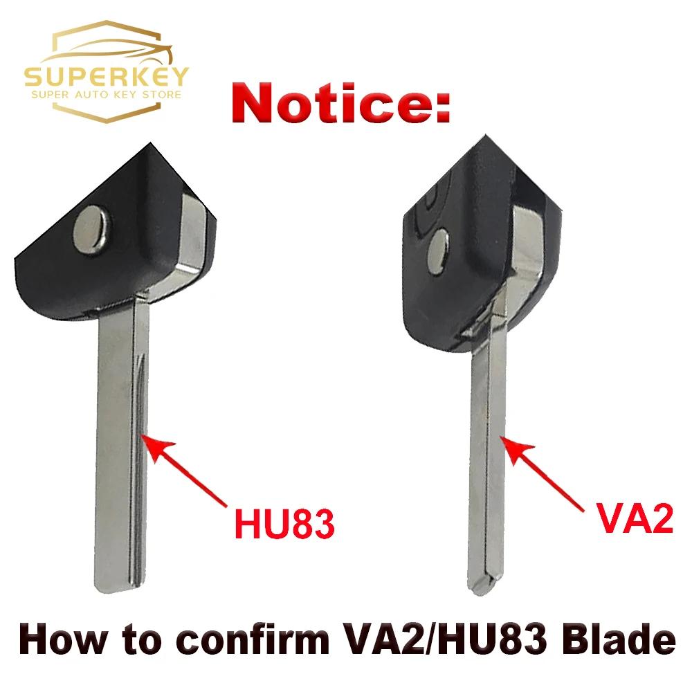 SUPERKEY Aangepaste Afstandsbediening Autosleutel Behuizing Klaphoes Voor Citroen C2 C3 C4 C5 Berlingo Voor Peugeot 207 307 308 407 607 HU83 VA2