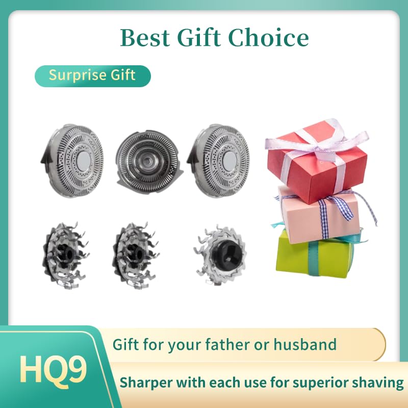 Hq9 Electric Razors Blades Replacement Fit for Norelco 8240XL 8250XL, Durable Shaver Blades for norelco 8140XL 8150XL 8160XL 8170Xl 8171XL 8175XL