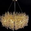 Villa Crystal Branch Chandelier: Elegant American French Luxury for Grand Living Rooms and Halls