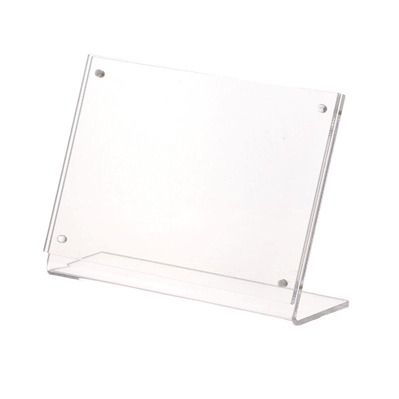 Acrylic Desktop Display Frame Table Card Sign Collection Photo Protection Holder Magnetic Album Postcard Souvenir Display Stand