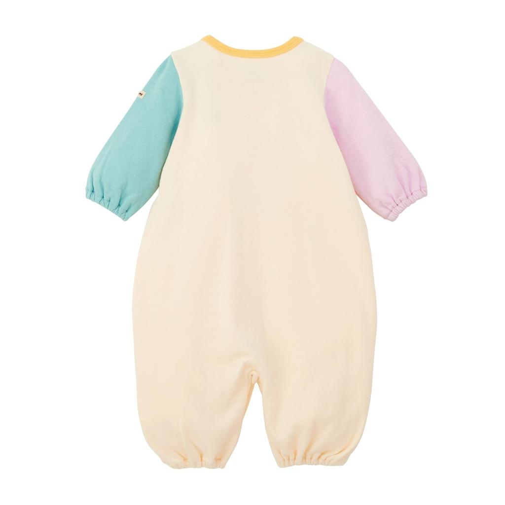 MIKIHOUSE HOT BISCUITS Two-Way All-in-One, Boys' and Girls' Baby/Kids' Clothing, Multicolor, Size 50 (50-60cm), 70-2615-142