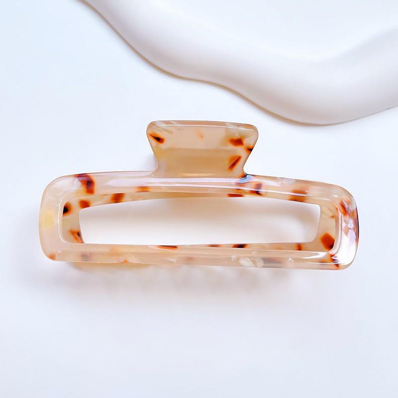 

Модна велика шпилька-краб для волосся з ацетату з леопардовим принтом - Аксесуари в стилі милої леді 9.5cm