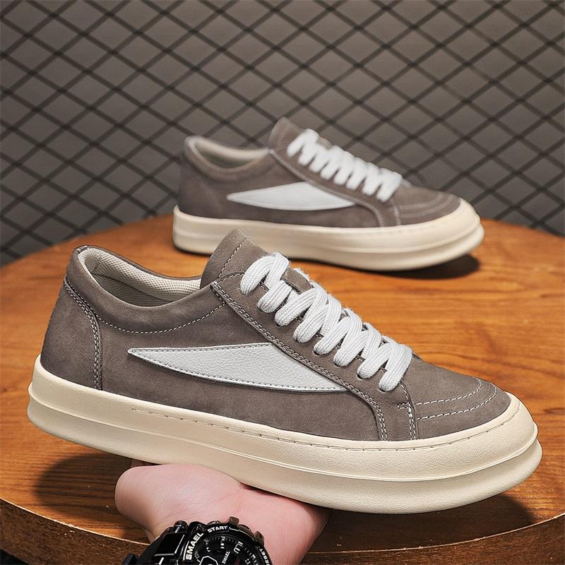 Fashion Trendy Brand Men's Sports and Leisure Shoes Versatile Thick Soled Oxford Shoes Commuting Outdoor Men's Workwear Shoes Lace Up