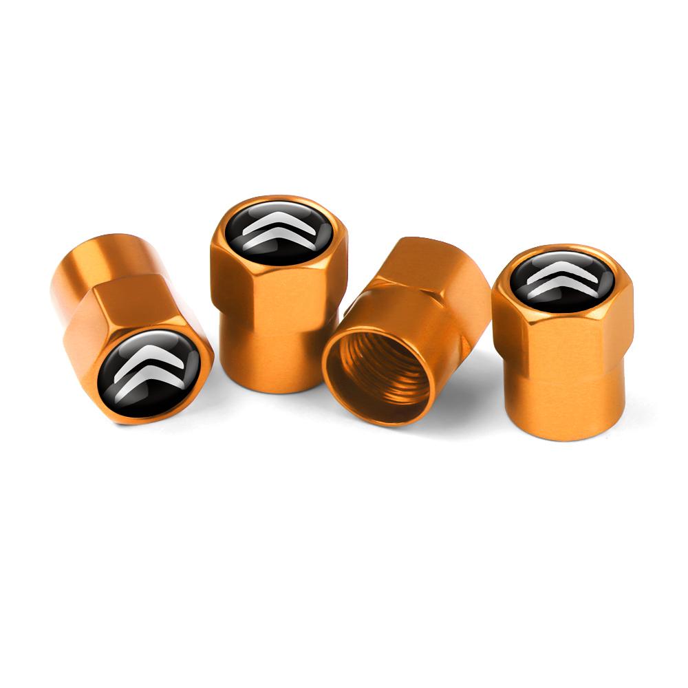 

4PCS Aluminium Car Wheel Air Tire Valve Stem Caps Covers For Citroen C4 C3 C5 C1 Berlingo Celysee Cactus Picasso Accessories