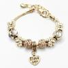 18K Gold-Plated Alloy Bracelet for Women - Charming Gold Flower Crystal Zircon Punk Valentine's Day Gift