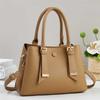 Simple Women's Handbag, Solid Color, Large Capacity Women's Shoulder Bag, Multi Compartment Storage Suitable for Women's Holiday Gifts