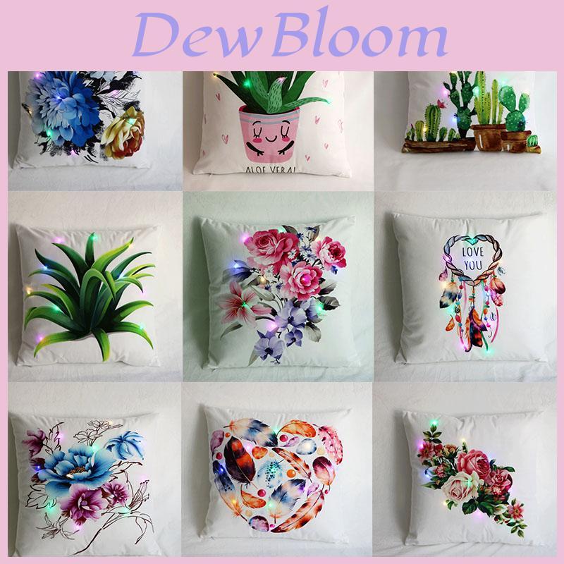 Luxurious Velvet Led Lighting Pillowcase For Creative Home Decoration And Cozy Sofa Use