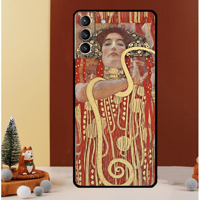 The Kiss Gustav Klimt Painting Case For Samsung Galaxy S25 Ultra S21 S22 S20 S23 S24 Ultra S9 S10 Plus S25 FE Cover Funda