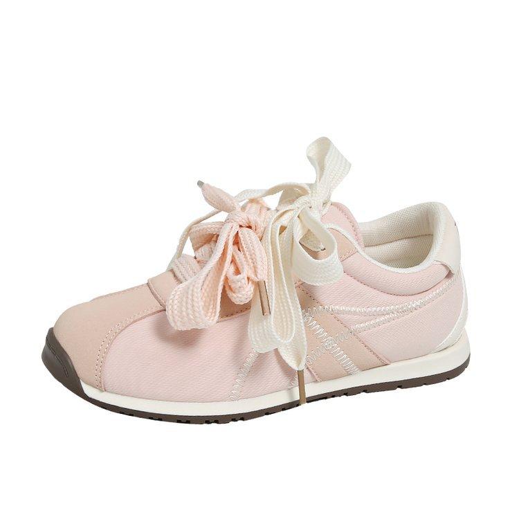 [sheii Su Yinyin] Inner heightening version~ Mandarin duck shoelaces low-top casual sports shoes women's German training shoes ballet shoes