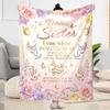 Love And Appreciation For Sister Flannel Blanket-Soft and Suitable for Sofas,Beds,Offices,Travel,All Seasons,Great Gift for Holidays and Birthdays.