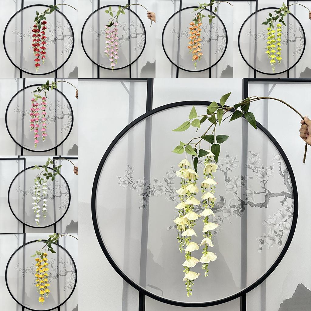 Monet Garden Artificial Wind Chime Flowers For Wedding Decor And Photography Scene Enhancement
