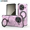 KEYSION Shockproof Magnetic Case for POCO F7 Pro 5G Upright Live Metal Ring Stand Phone Back Cover for Xiaomi POCO F7 Ultra 5G
