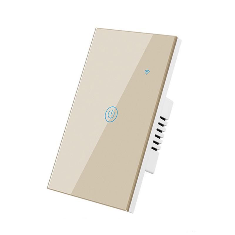 LangYeao Tuya WiFi US AU 1/2/3/4 Gang Smart Touch Wall Light Switch Work with Alexa and Google Home with Neutral Wire