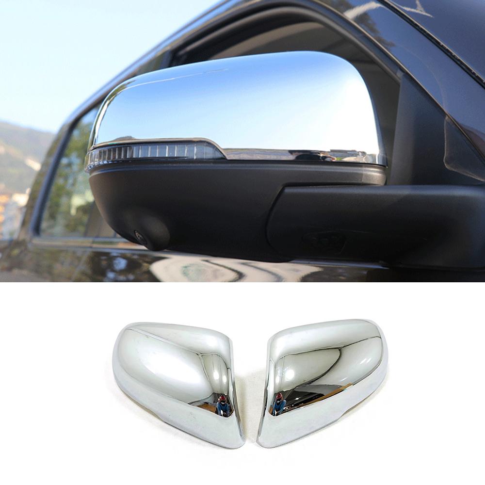 For Great Wall Cannon GWM Poer Ute 2021 2022 Accessories ABS Carbon/Chrome Car Rearview Mirror Cover Trim Sticker Styling 2 PCS
