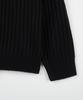 NODU Ribbed Raglan Diagonal Knit [Black]