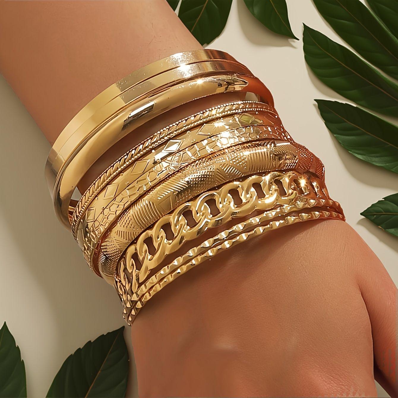 6 stuks 10 stuks Minimalistische Vijfpuntige Ster Armband Set one-size beige