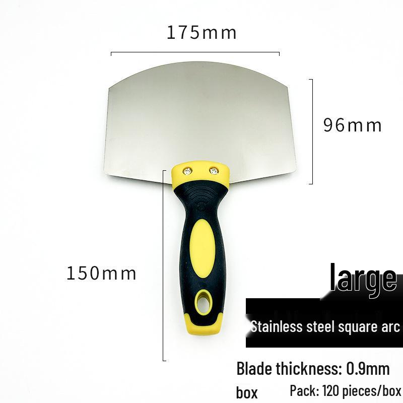 Putty Paint Stainless Steel Arc Loading Shovel - Gray Gypsum Cement Mud Board