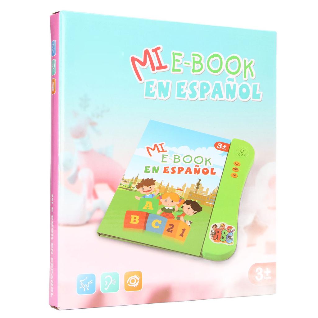 Electronic Sound Book Spanish Language Animal Fruit Numbers Learning Kids Educational Toy