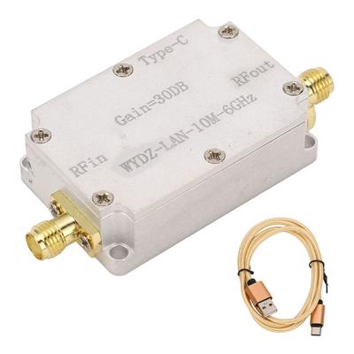 Wzmacniacz szerokopasmowy RF Wzmacniacz niskoszumowy LNA 10M-6Ghz Wysoki zysk Złącze SMA żeńskie do radia