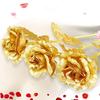 5/10Pcs Gold Artificial Flowers 18CM Fake Flower Valentine's Day Decoration for Woman Girlfriend Gifts Ornament Party Supplies