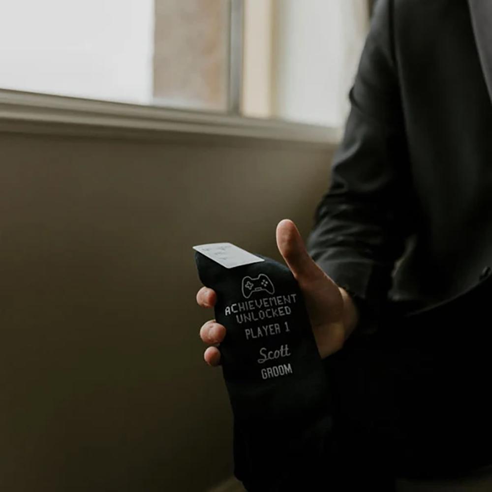 Custom Game Over Wedding Socks Groom Groomsman Best Man Wedding Engagement Bachelor Party Gift Present Groom To Be Proposal