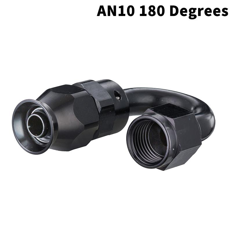0-180 Degree An4 An6 An8 An10 Car Hose End Fitting Hose Adapter For Swivel Oil Fuel Line Aluminium Alloy