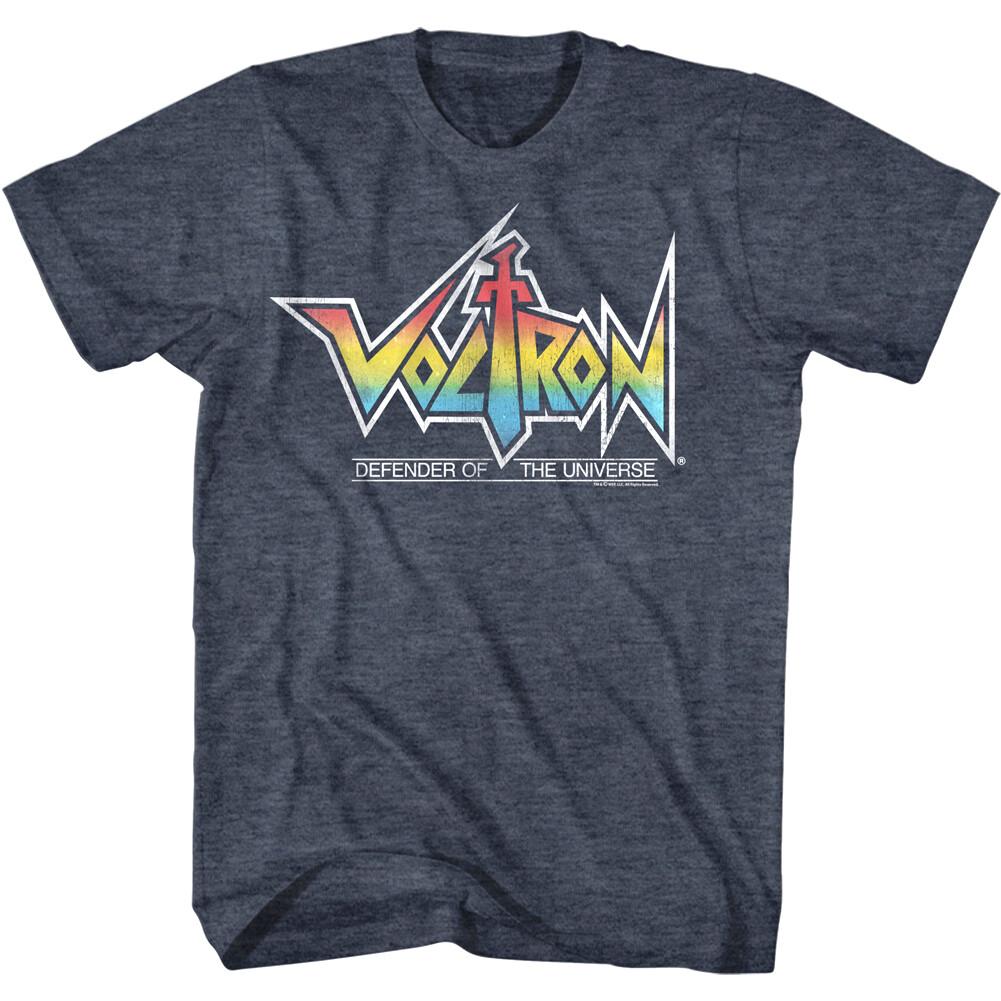Voltron Defender of the Universe Rainbow Logo Men T Shirt Lion Force Golion XXL