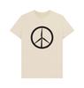 New Peace Is Power Tshirt Wind Turbine Peace Symbol Graphic Cotton Tshirt Highend Luxury Unisex Style Both Of Unisex And Unisex