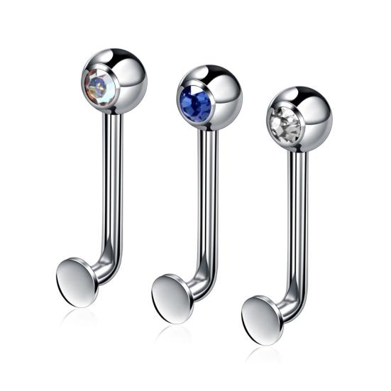 1Pc Steel Fashion Stainless Ring Genital Vertical Barbell Body Piercing Jewelry Gift