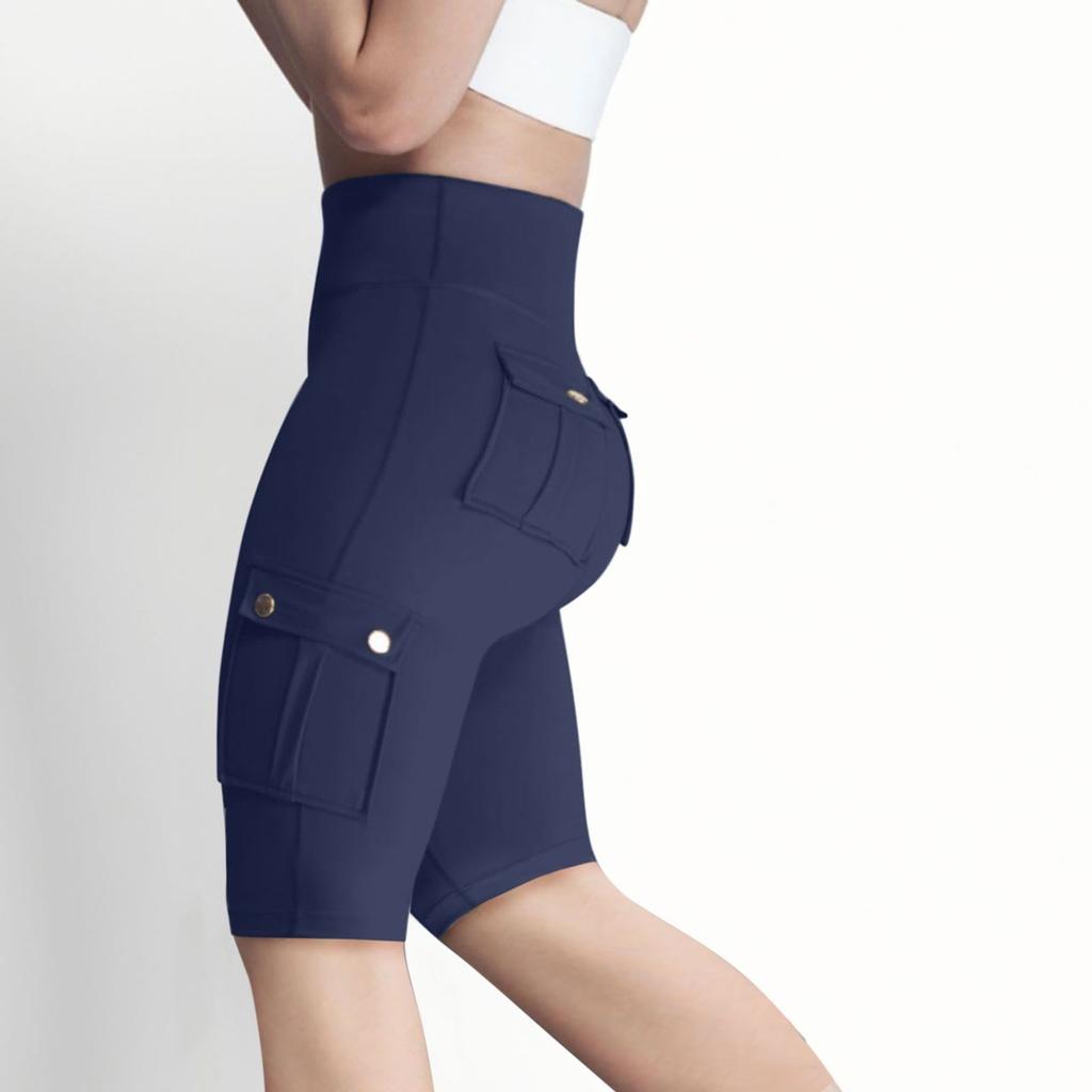 Women's Workwear High-elastic Tight Yoga Pants, Quick-drying 5-inch Running Shorts