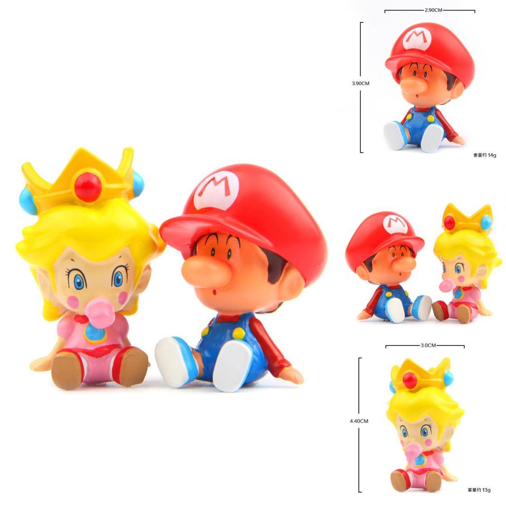 Mario Princess Peach Cartoon Character Model Resin Decoration With Cartoon Design For Wedding Birthdays And Holidays