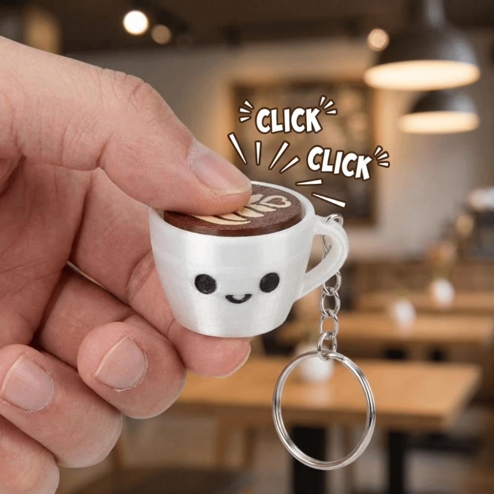 Portable Click Press Toy 3D Printing Keychain Pendant Fun Cartoon Decor  Busy Work