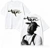 Tupac Shakur for Fan Gift T-shirt Women Harajuku Short Sleeve Streetwear High Quality Couples Classic Soft