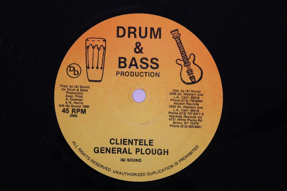 

12inch Record GENERAL PLOUGH ZUZU Clientele Heavy Rhythm 305 DRUM BASS PRO 1986 US Reggae Ska Dub Used