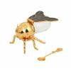Bee Honey Pot with Spoon Decorative Bee Shaped Honey Holder for Syrups Condiments Kitchen Decor Unique Gift