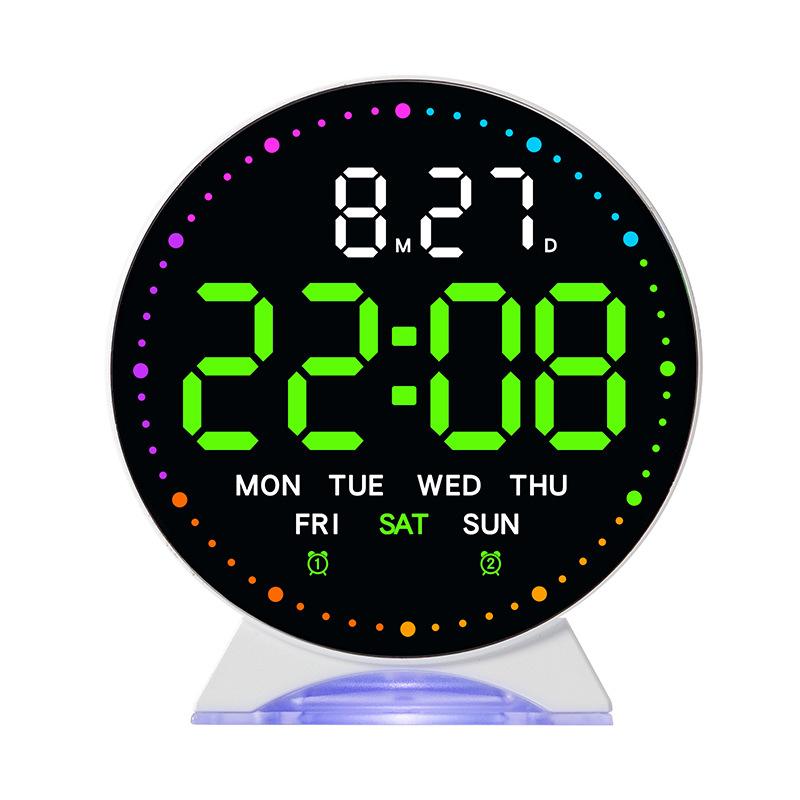 New LED Electronic Alarm Clock Multi-function Clock Digital Bedside Electronic Clock with Night Light
