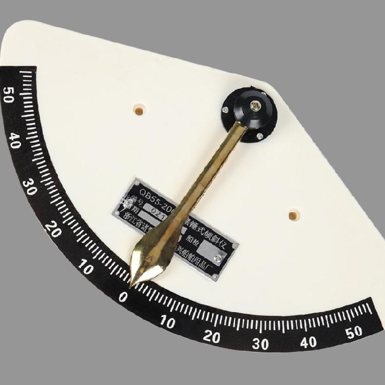 Marine Grade 55-Degree Ship Tilt Gauges Swing-Type Inclinometer for Meauring