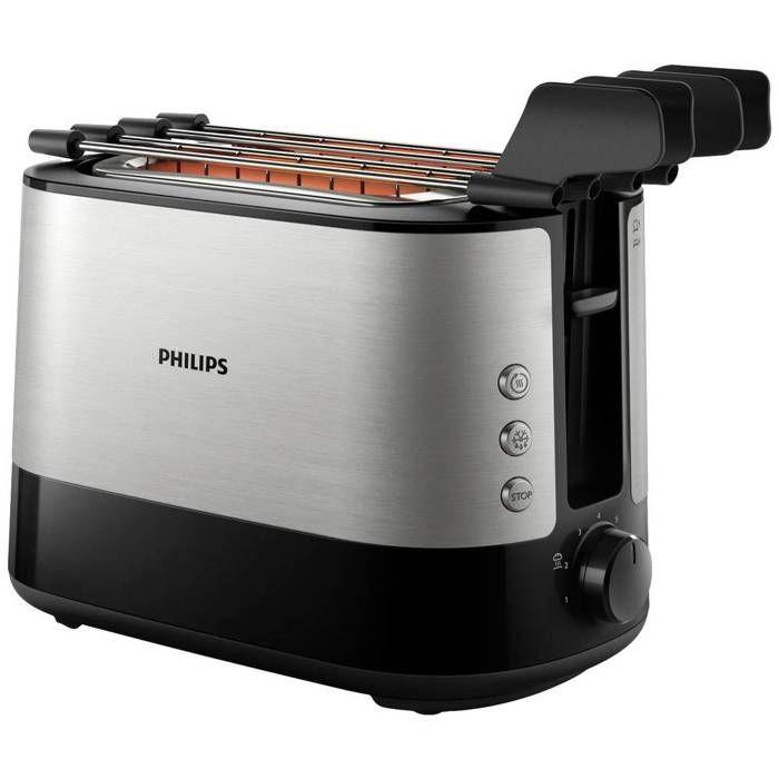 Grille-pain - Philips - Viva Collection HD2639-90 - 2 tranches - 7 niveaux de dorage - Acier inoxydable