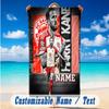 Beach Towel Custom Name Text, Quick Dry Large Towel For Beach HomeHarry Kane