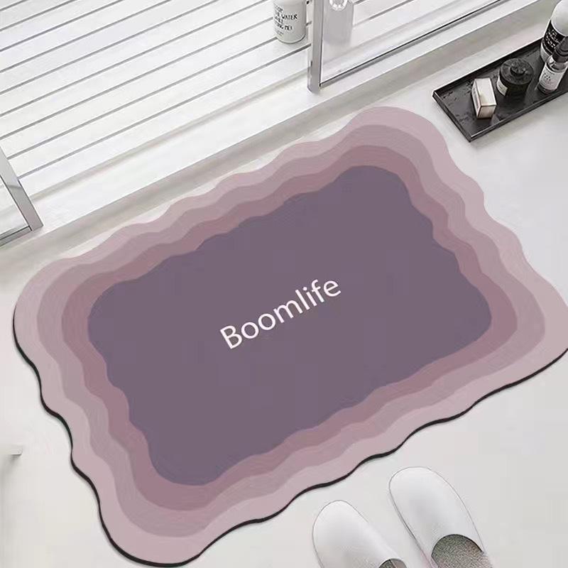 Simple Diatom Mud Floor Mat for Household Bathroom Floor Mat for Entrance Door Mat for Bathroom Absorbent Foot Mat