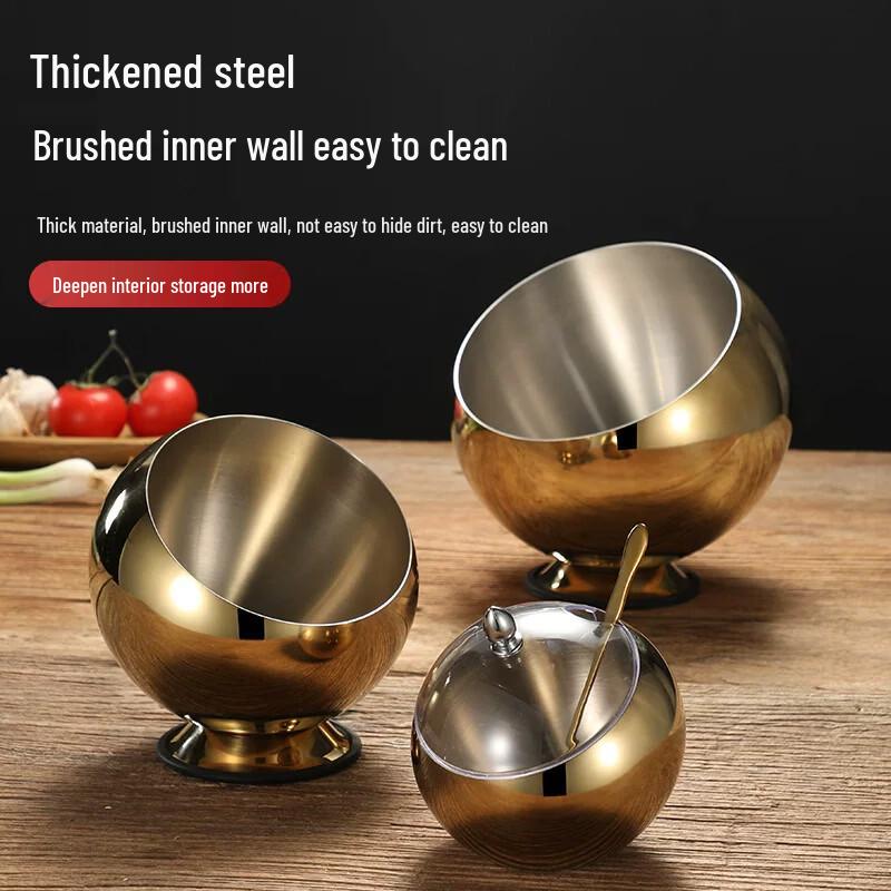 Commercial Stainless Steel Seasoning Bowl
