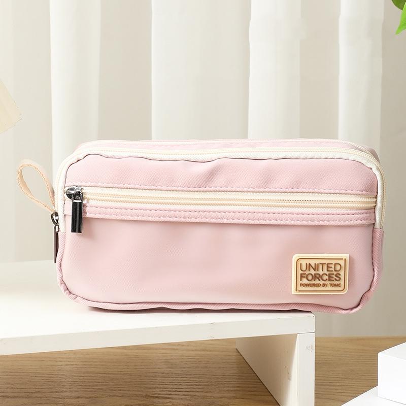 

Пенал United Forces, сумка для ручек, 3 отделения, полупрозрачная передняя сумка для хранения канцелярских принадлежностей