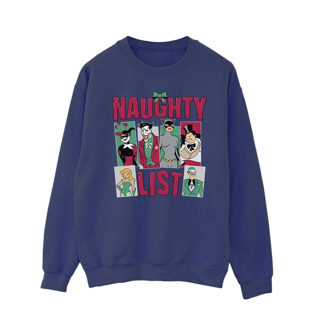 DC Comics Mens Naughty List Sweatshirt