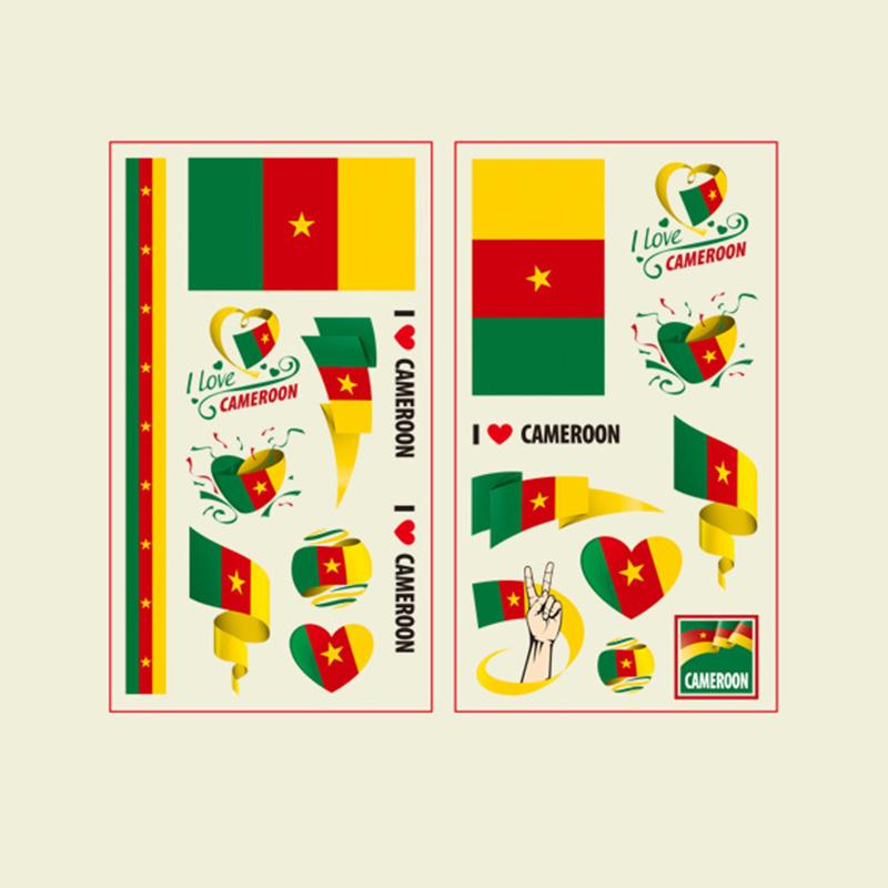 Neu! 10 Stück Katar WM Flagge Tattoo Aufkleber Premium Wasserdicht Temporärer Aufkleber für Fußballparty